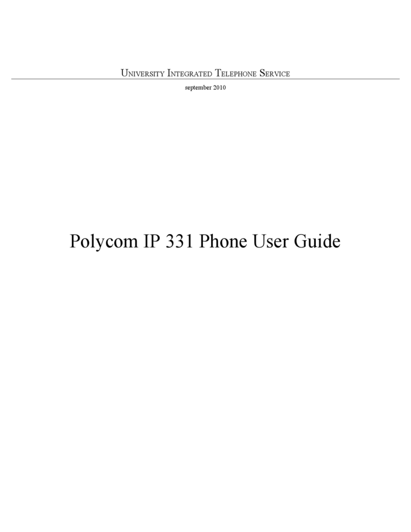 Polycom SoundPoint IP 331 User manual