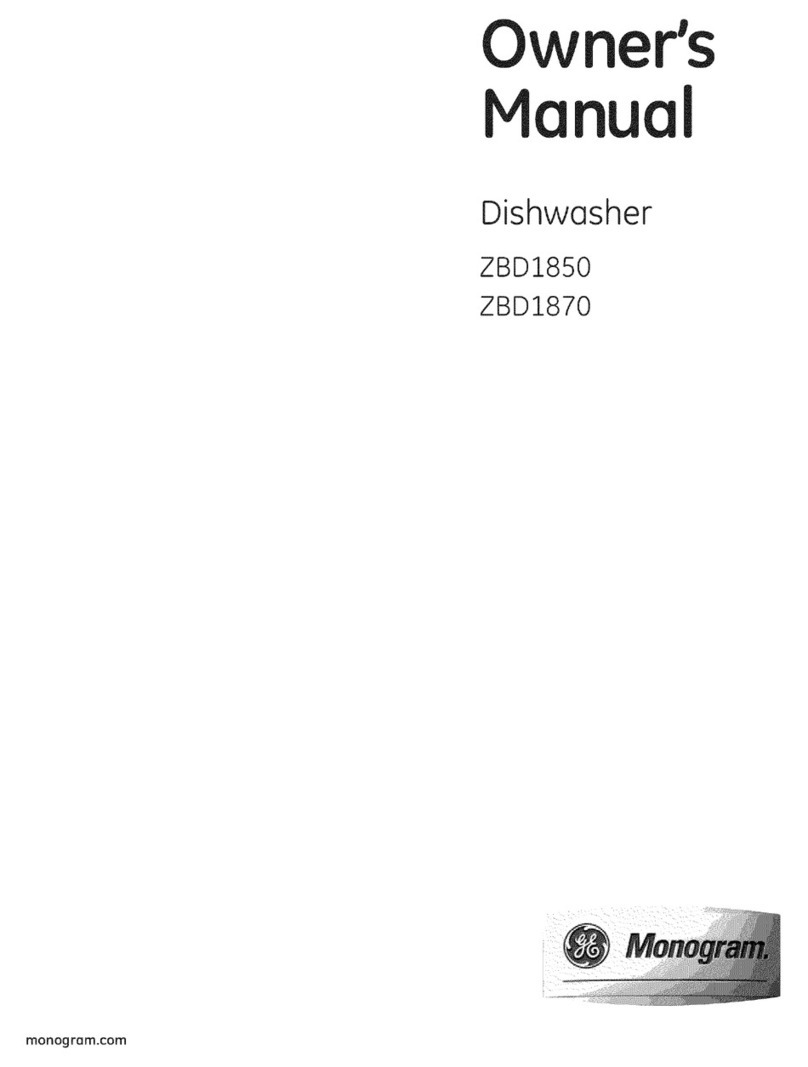 Monogram ZBD1850 User manual