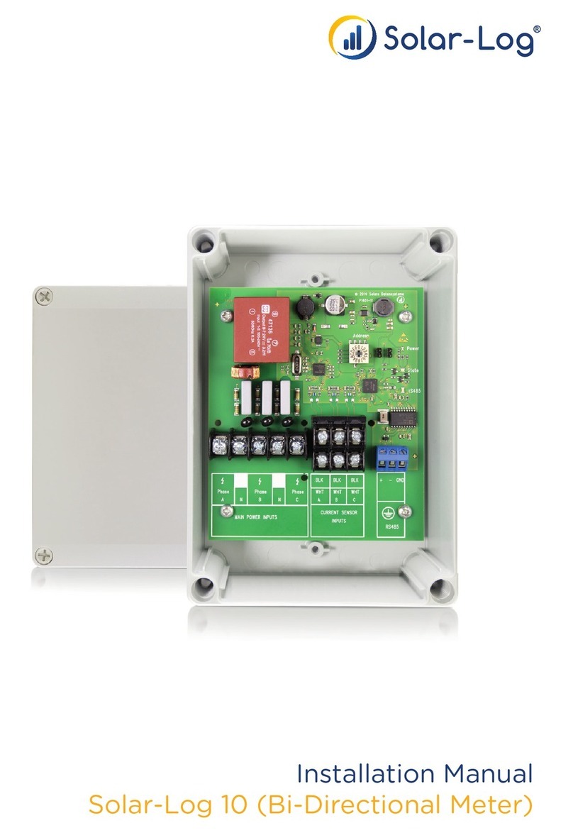 Solar Data Systems Solar-Log 10 installation manual Solar Data Systems Solar-Log 10 installation manual