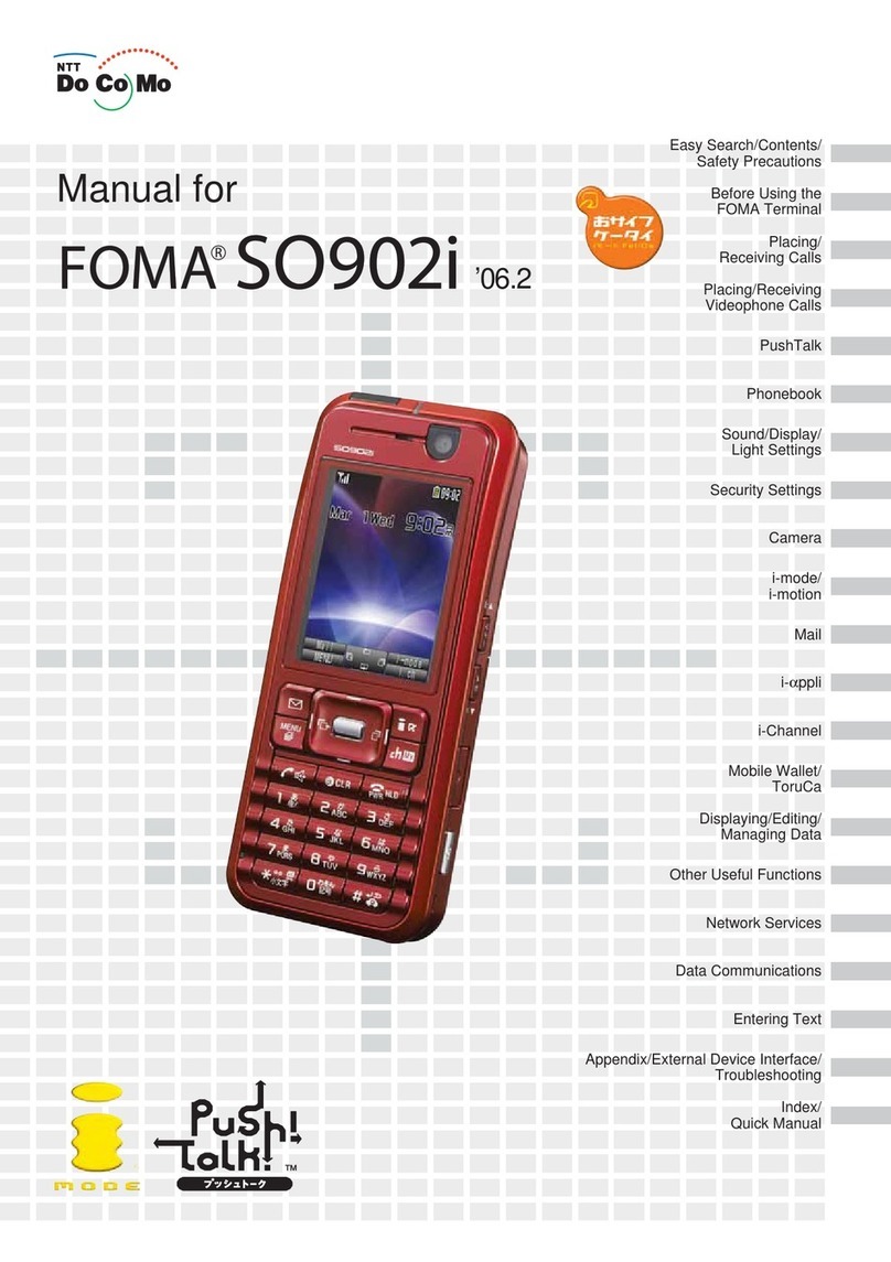 Docomo FOMA SO902I user manual