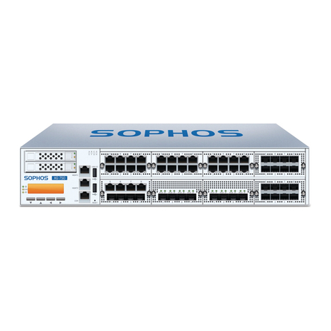 Sophos XG 750 User manual Sophos XG 750 User manual