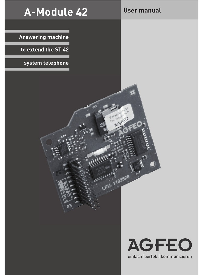 AGFEO A-module 42 user manual
