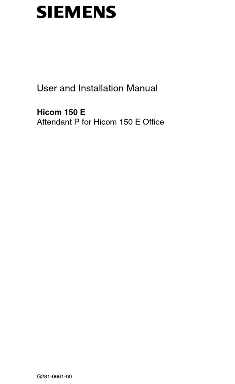 Siemens Hicom 150 E Office User and installation manual