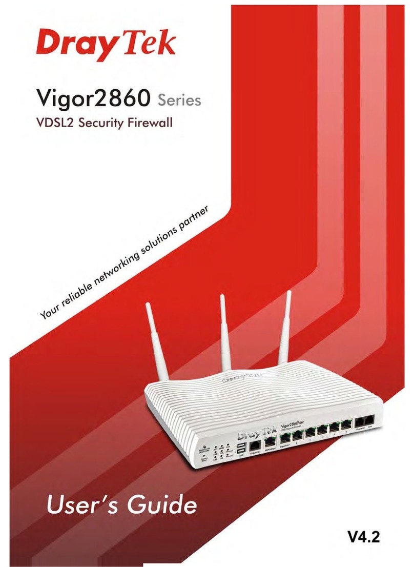 Draytek Vigor2860 Series User manual