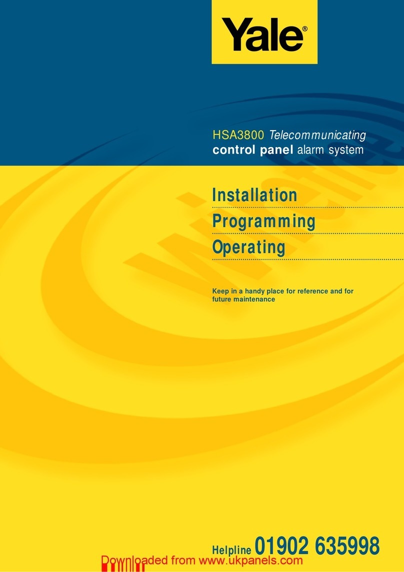 Yale HSA3800 User manual