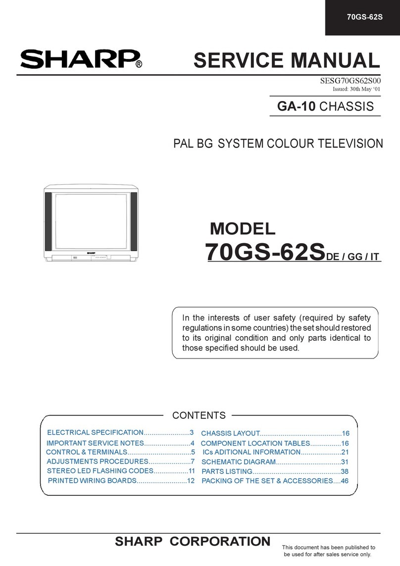 Sharp 70GS-62SDE User manual