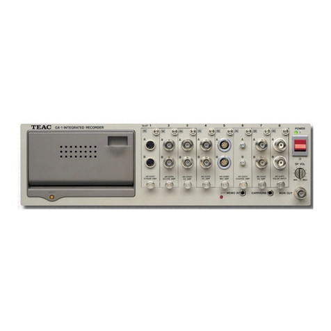Teac GX-1 User manual