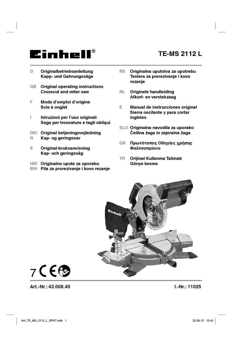 EINHELL TE-MS 2112 L User manual