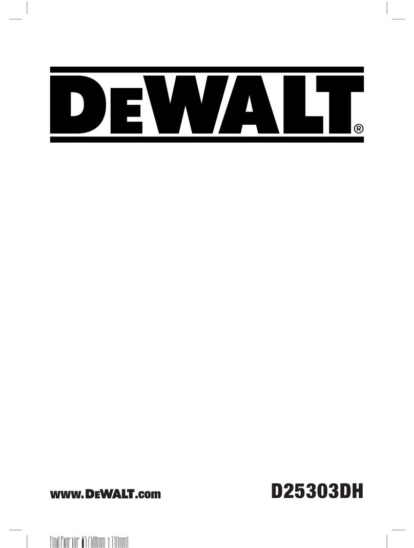 DeWalt D25303DH User manual