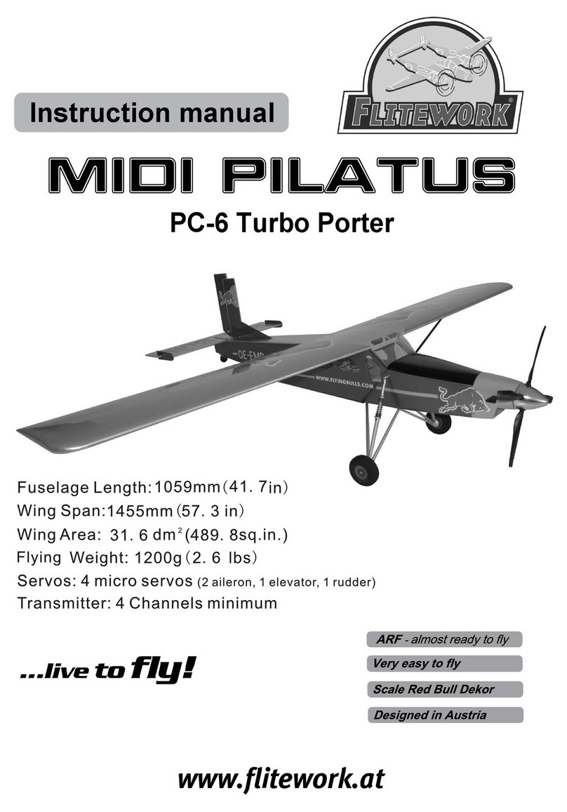 Flitework Midi Pilatus PC-6 Turbo Porter instruction manual Flitework Midi Pilatus PC-6 Turbo Porter instruction manual