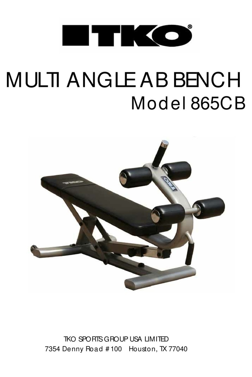 Tko Sports Group 865CB Assembly instructions Tko Sports Group 865CB Assembly instructions