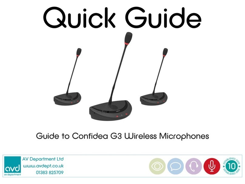 AV Department Confidea G3 quick guide