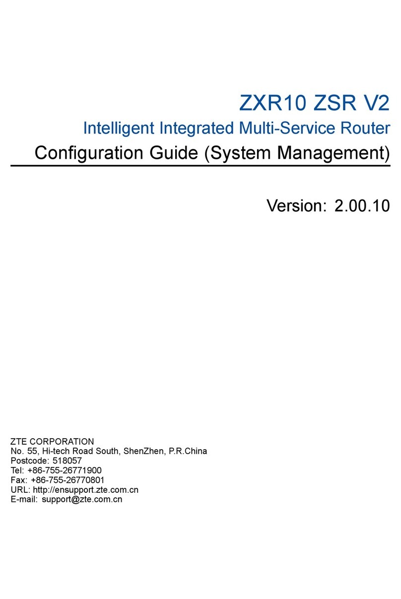 Zte ZXR10 ZSR Configuration guide (system management