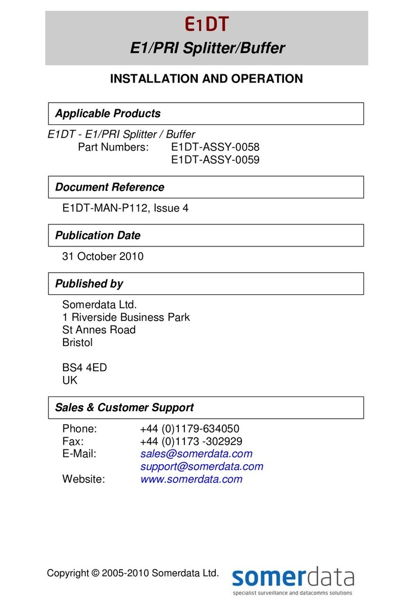 E1DT E1DT-ASSY-0058 Installation and operation