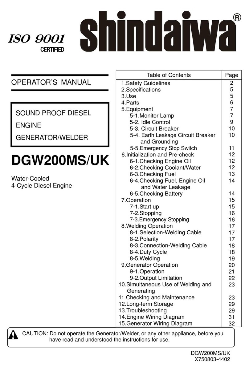 Shindaiwa DGW200MS/UK Operator's manual Shindaiwa DGW200MS/UK Operator's manual