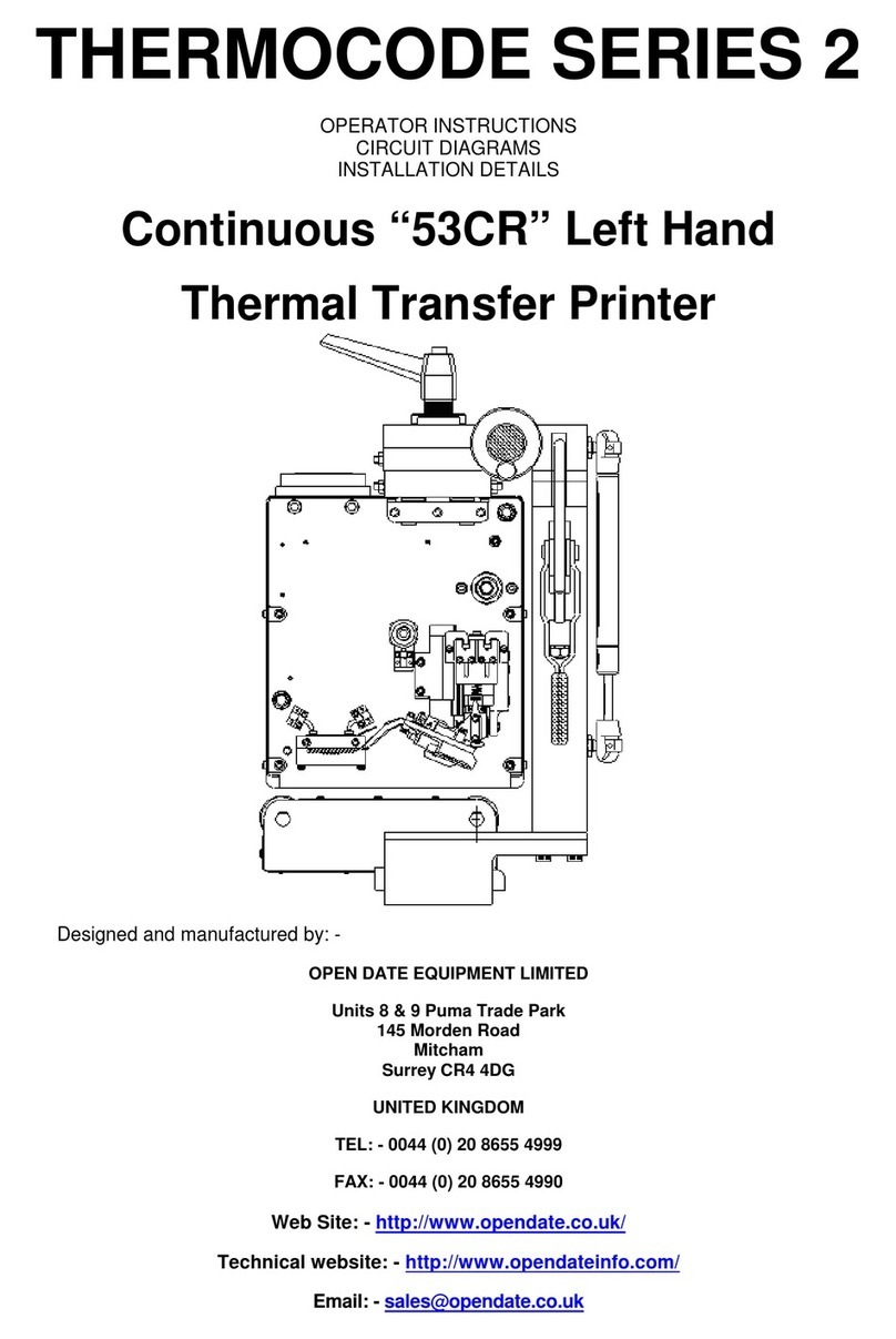 Open Date Thermocode Series 2 Specifications