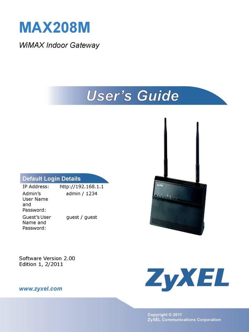 ZyXEL Communications MAX208M User manual