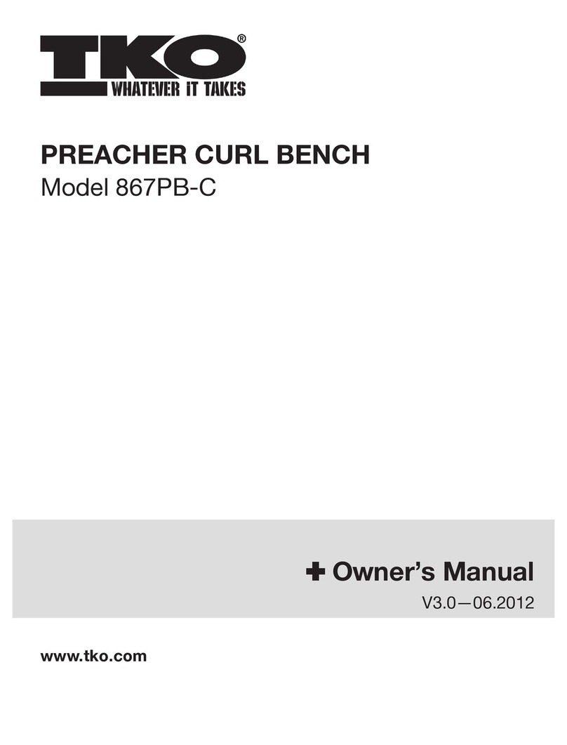 Tko Sports Group 867PB-C owner's manual