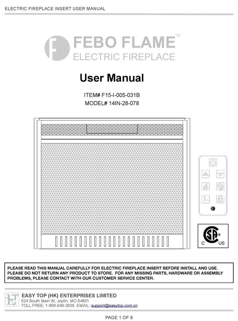 Easy Top FEBO FLAME 14IN-28-078 user manual Easy Top FEBO FLAME 14IN-28-078 user manual