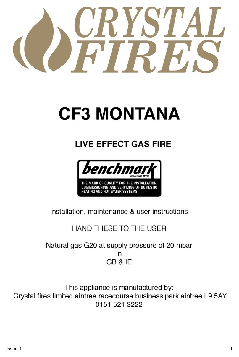 crystal fires CF3 MONTANA Installation, maintenance & user instructions crystal fires CF3 MONTANA Installation, maintenance & user instructions