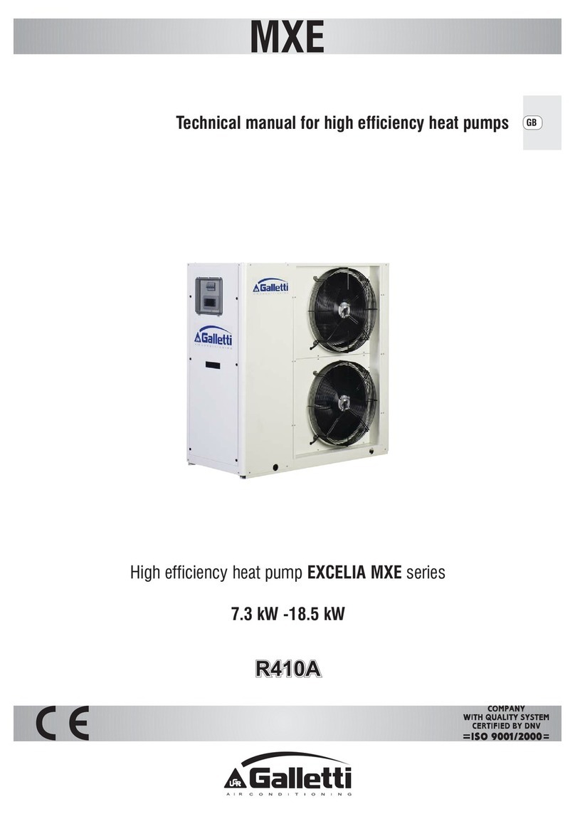 Galletti EXCELIA MXE 009M manual