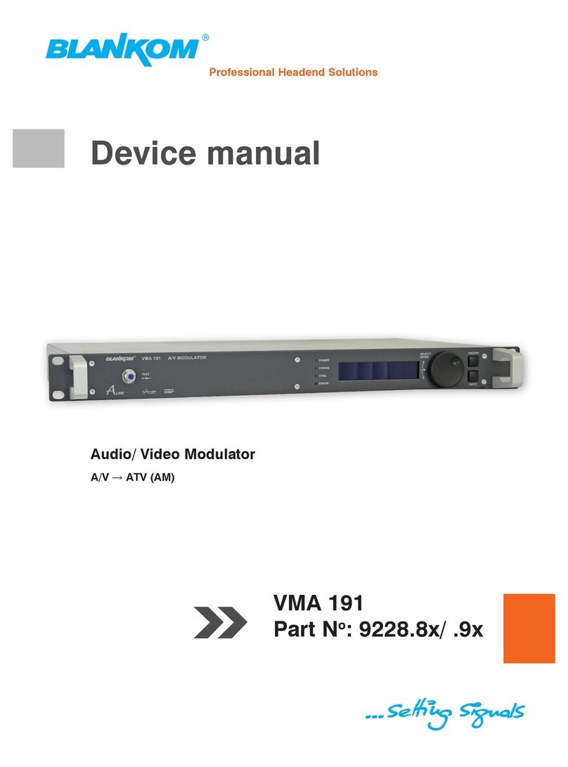 Blankom VMA 191 manual