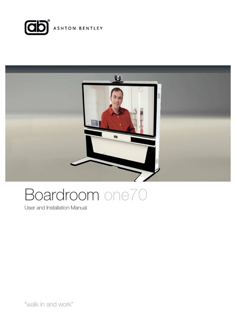 Ashton Bentley Boardroom one70 User and installation manual