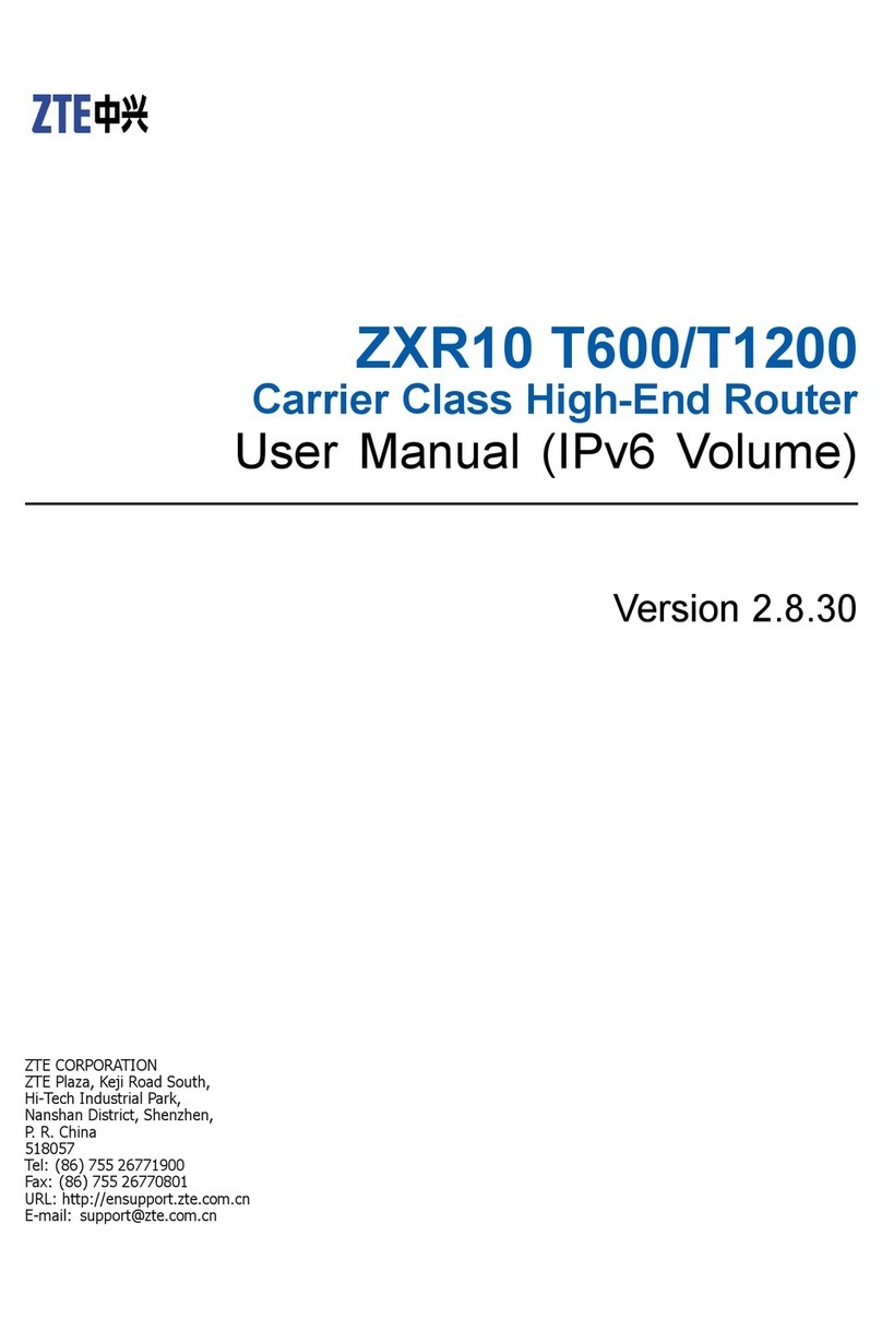 Zte ZXR10 T600 User manual