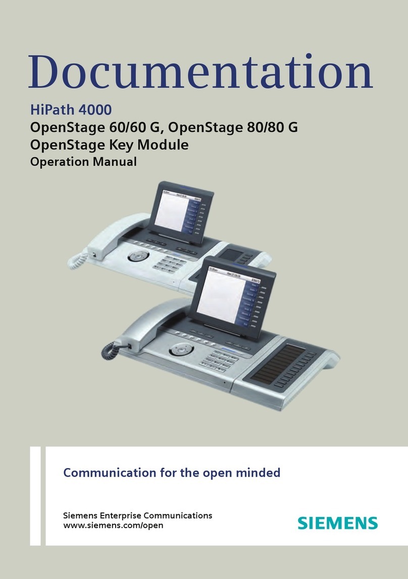 Siemens OpenStage 60/60 G User manual Siemens OpenStage 60/60 G User manual