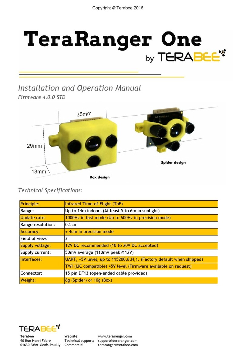 TeraRanger One Installation and operation manual