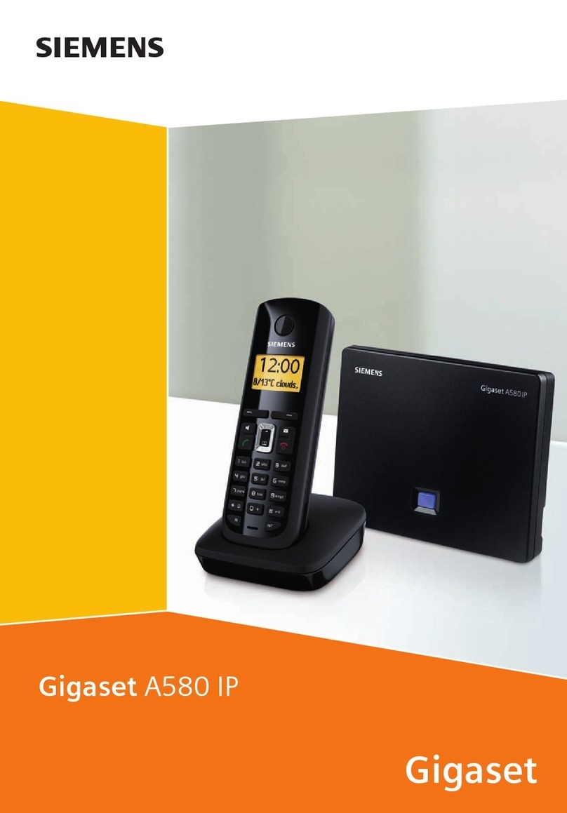 Siemens Gigaset A580 User manual
