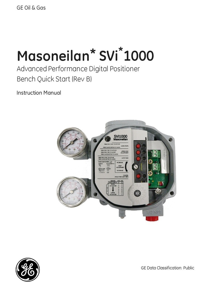 GE Masoneilan SVi 1000 User manual
