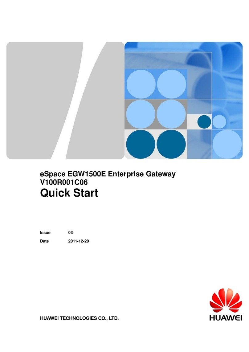 Huawei eSpace EGW1500E quick start