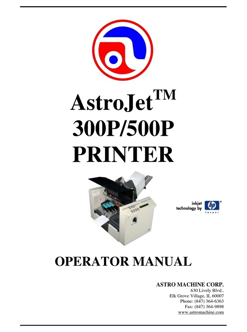 ASTRO AJ-300P Operator's manual