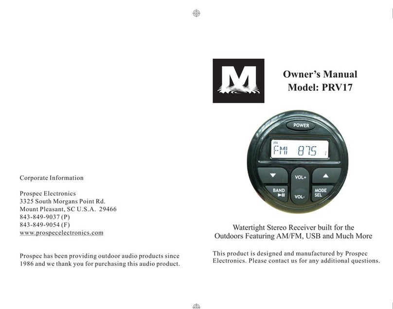 Prospec PRV17 owner's manual