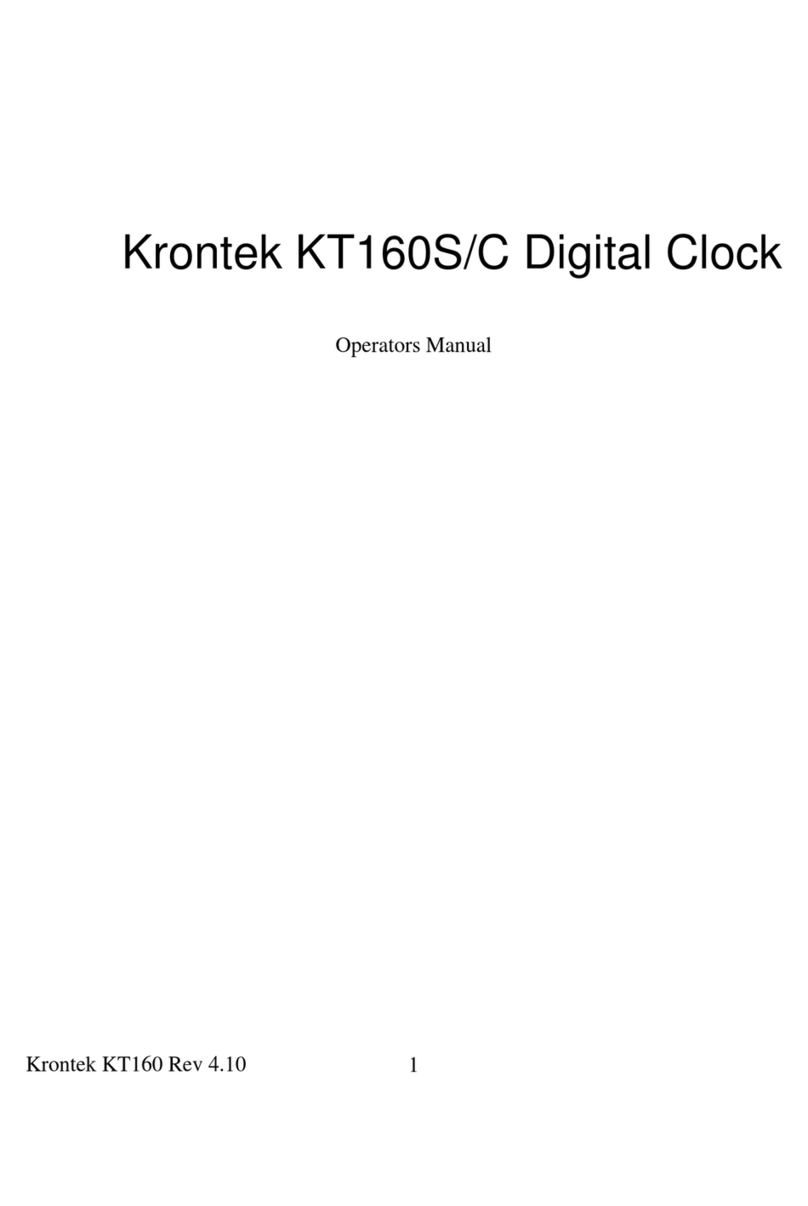 Krontek KT160S Operator's manual Krontek KT160S Operator's manual