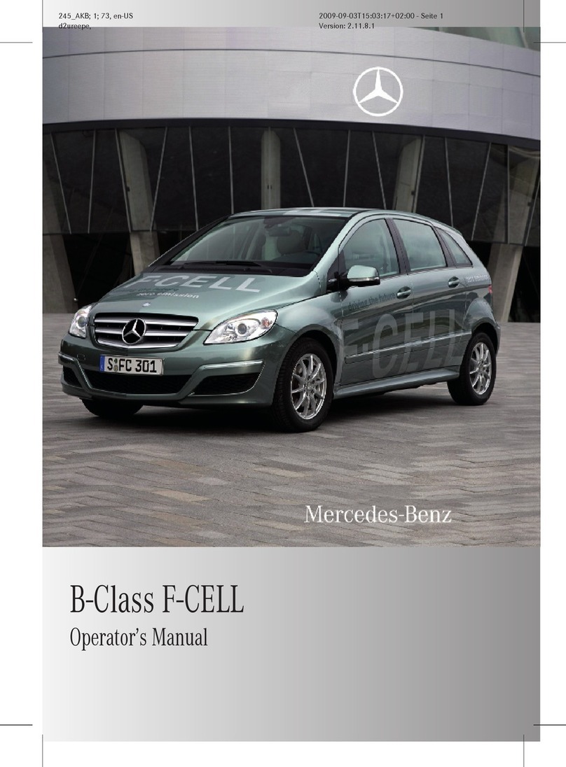 Mercedes-Benz B-Class F-CELL Operator's manual
