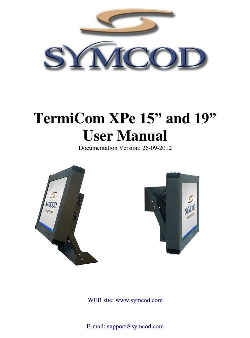 Symcod TermiCom XPe 15 inch user manual Symcod TermiCom XPe 15 inch user manual
