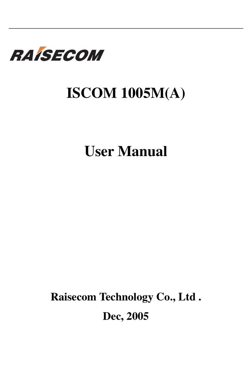Raisecom ISCOM 1005M user manual