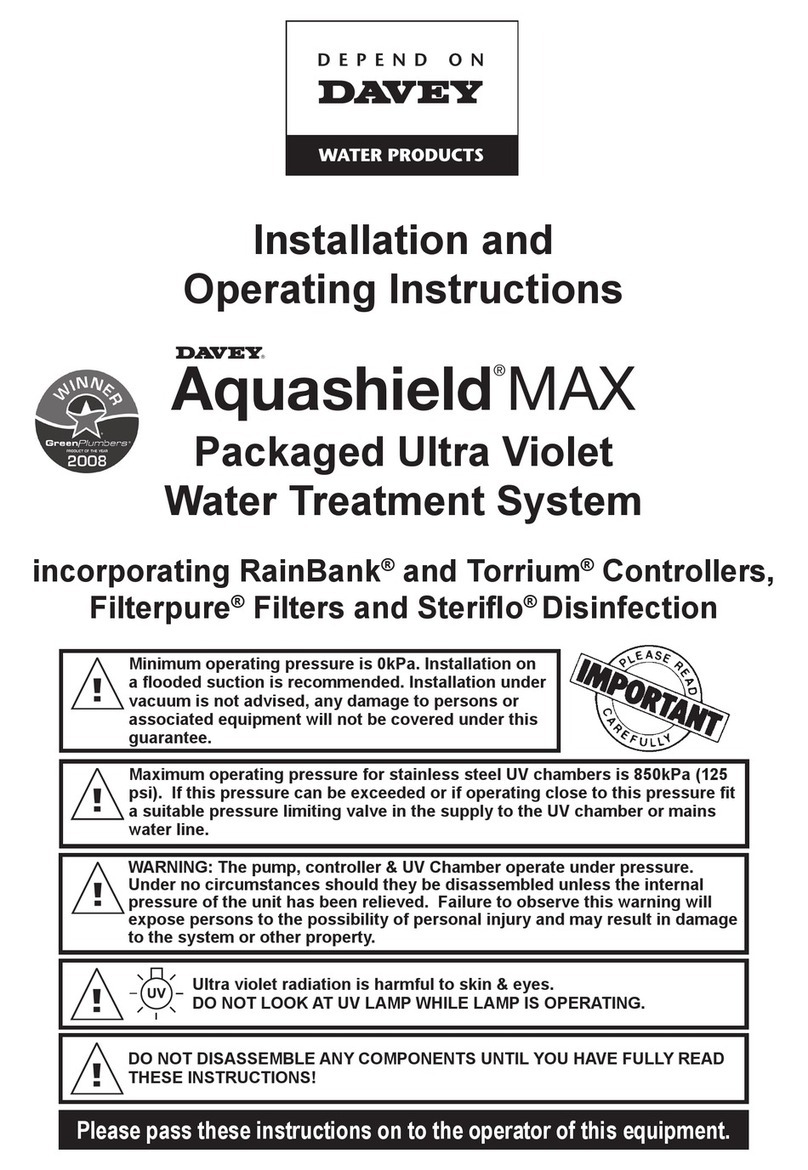 Davey Water Products aquashield MAX Installation and operating instructions