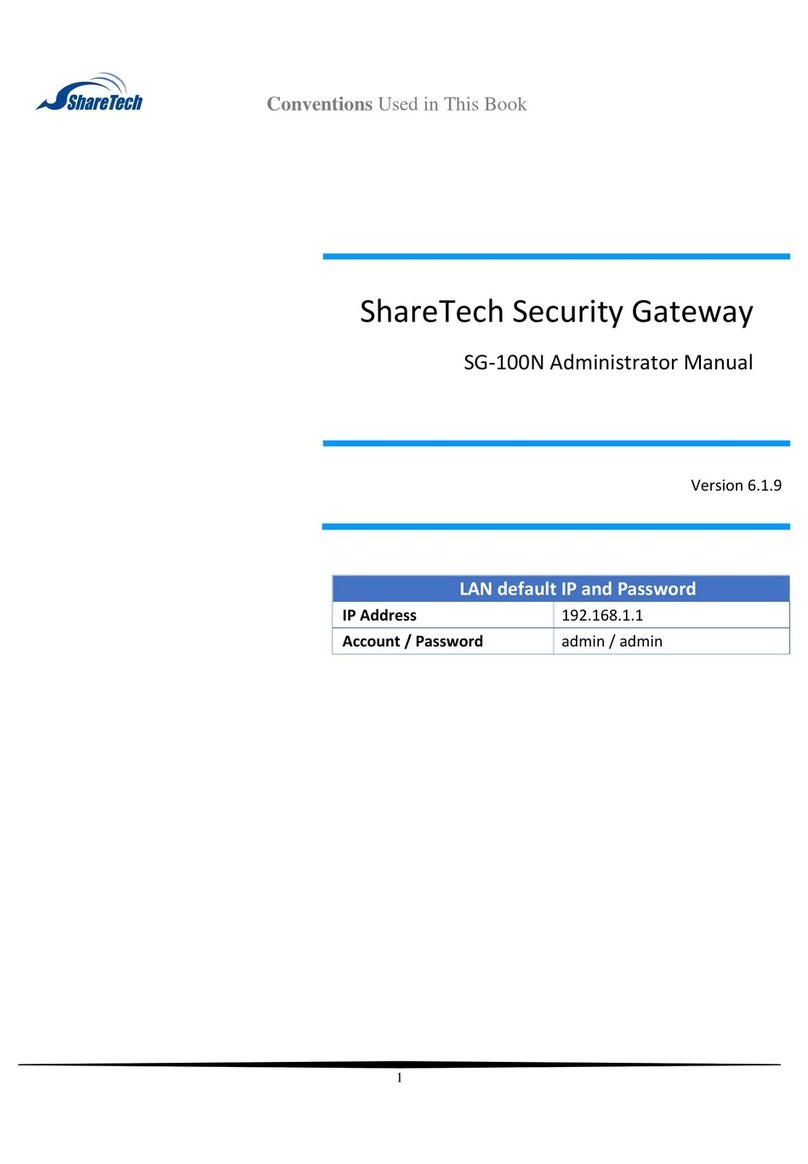 ShareTech SG-100N Use and care manual