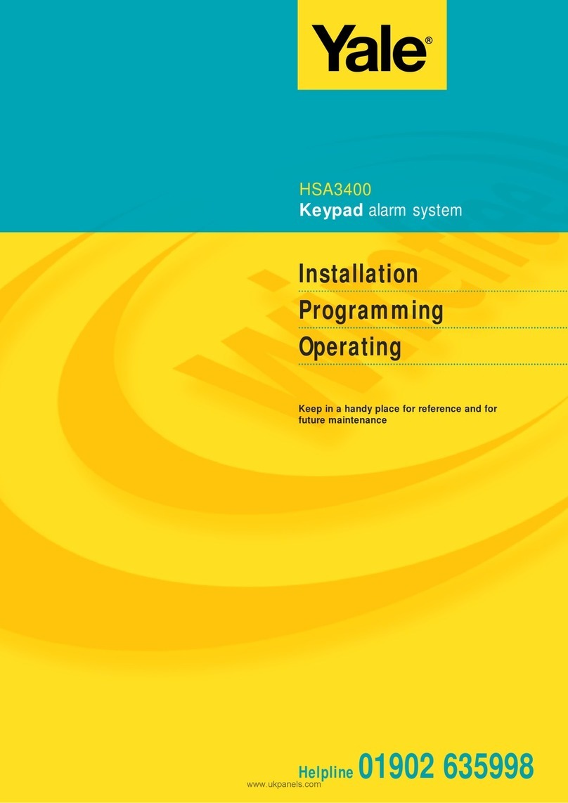 Yale HSA3400 User manual