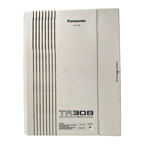 Panasonic KX-TA308 User manual Panasonic KX-TA308 User manual