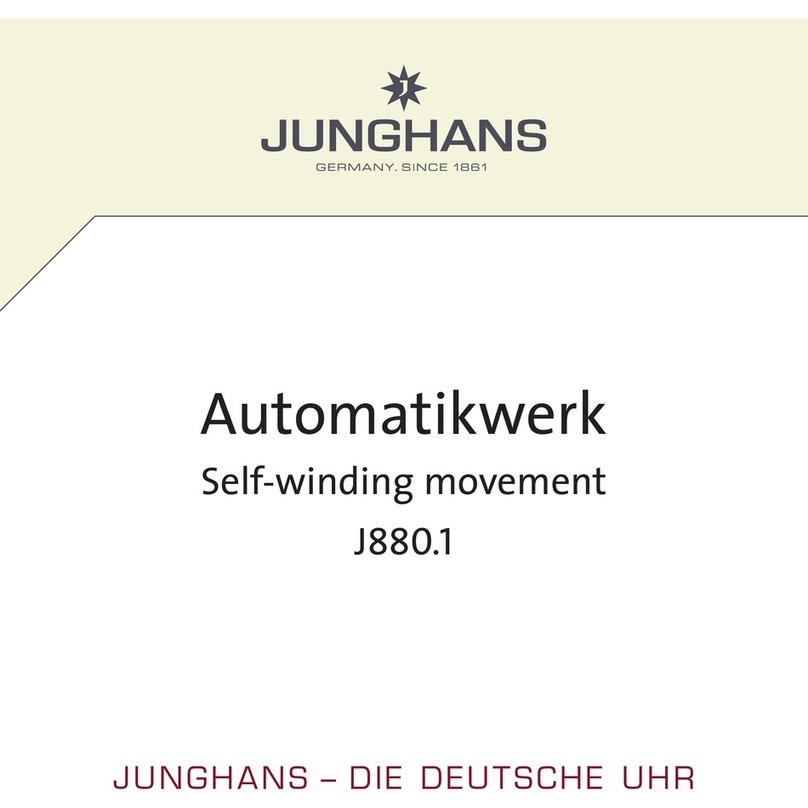 Junghans Meister J880.1 user manual
