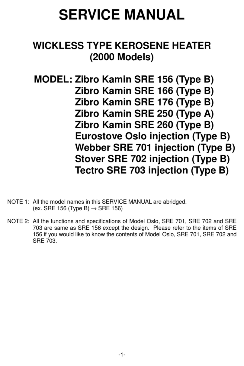 Zibro Kamin SRE 166 (Type B) Service manual