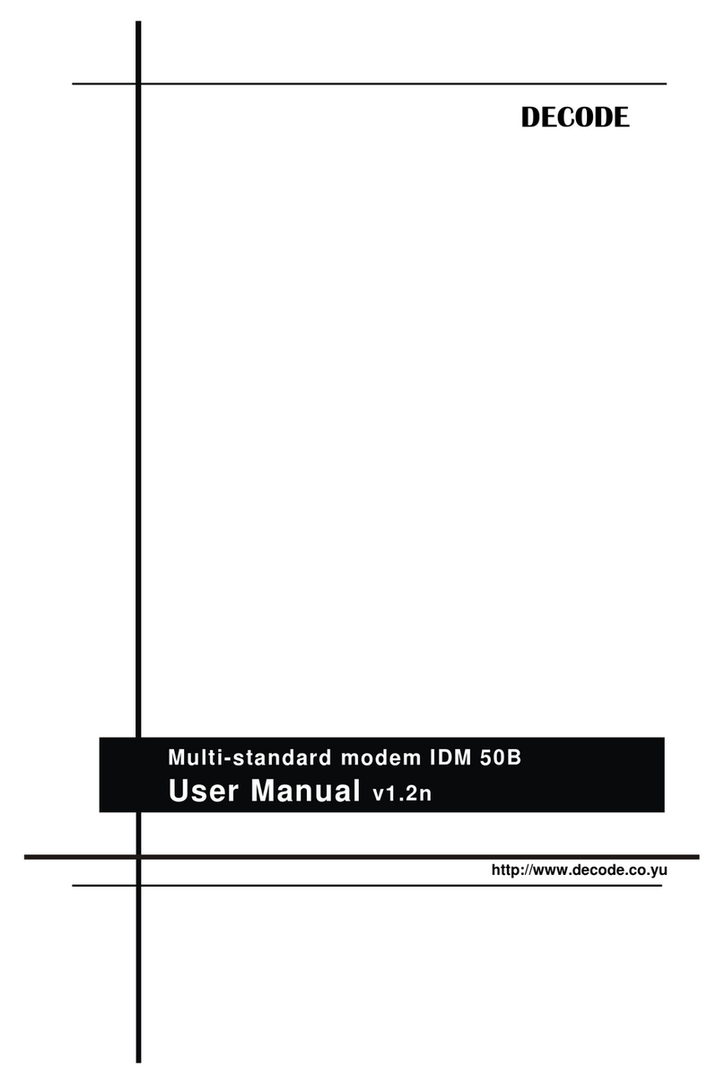 DECODE IDM 50B user manual