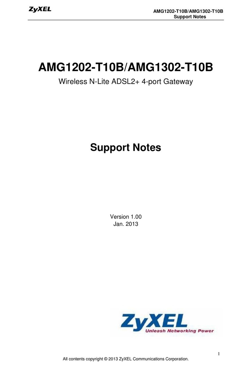 ZyXEL Communications AMG1202-T10B Manual