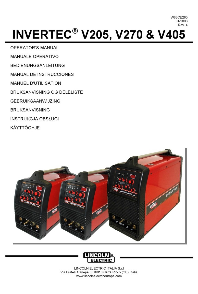 INVERTEC V205 Operator's manual