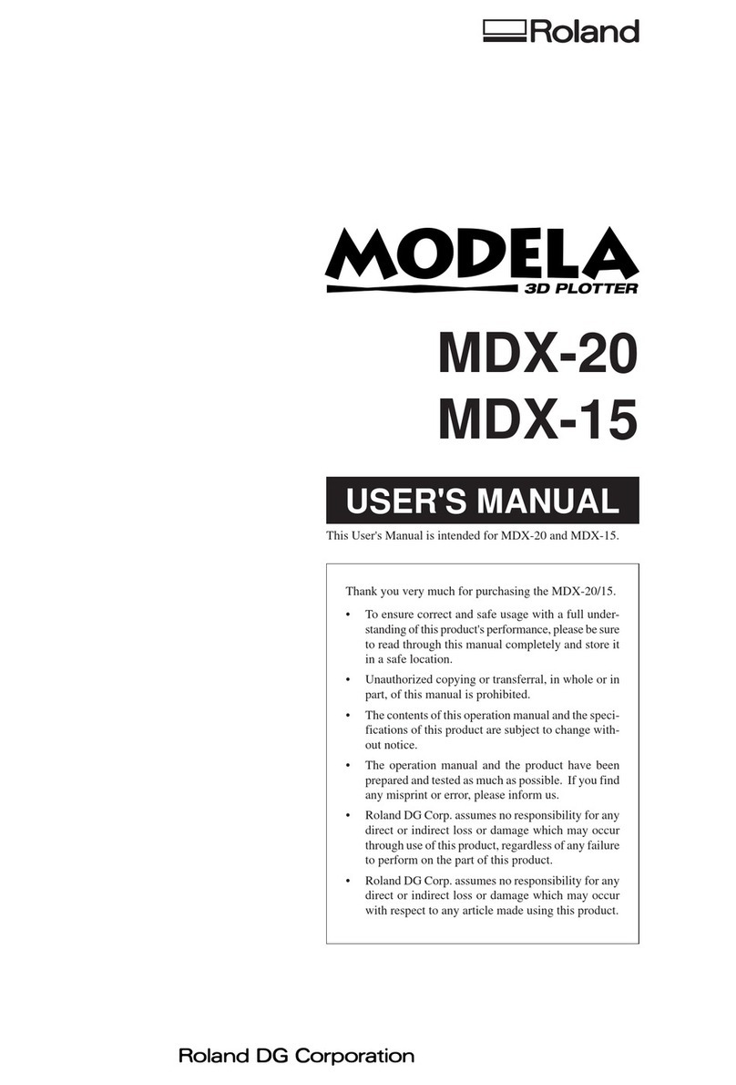 MODELA MDX-20 user manual
