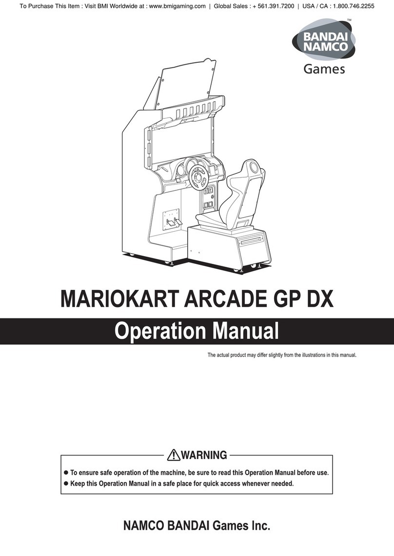 Bandai Namco Mariocart Arcade GP DX Operation manual